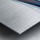 Coloured waves on a white background Metal print