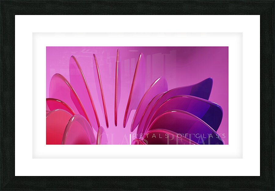 Glass Petals Picture Frame print
