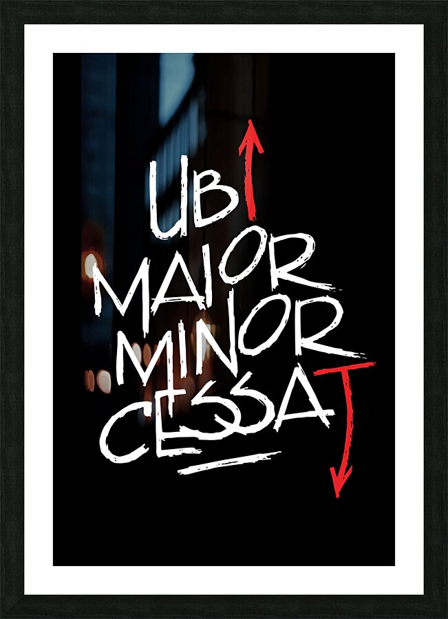 Ubi Maior Picture Frame print