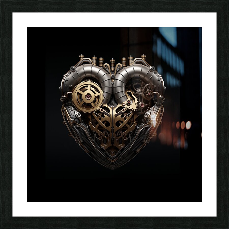 Mech Heart Picture Frame print
