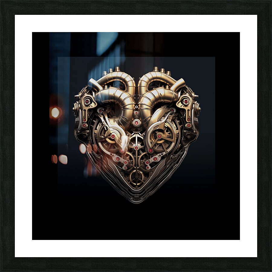 Mech Heart Picture Frame print