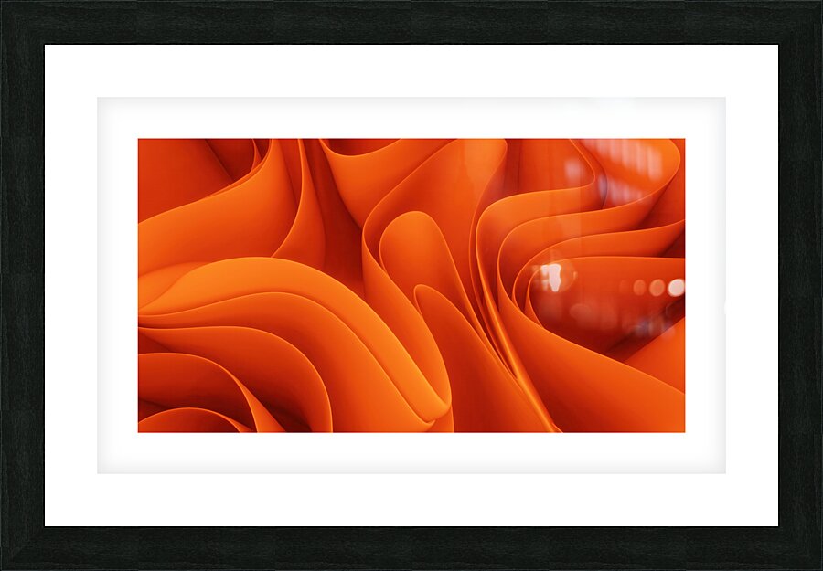 Abstract orange background Picture Frame print