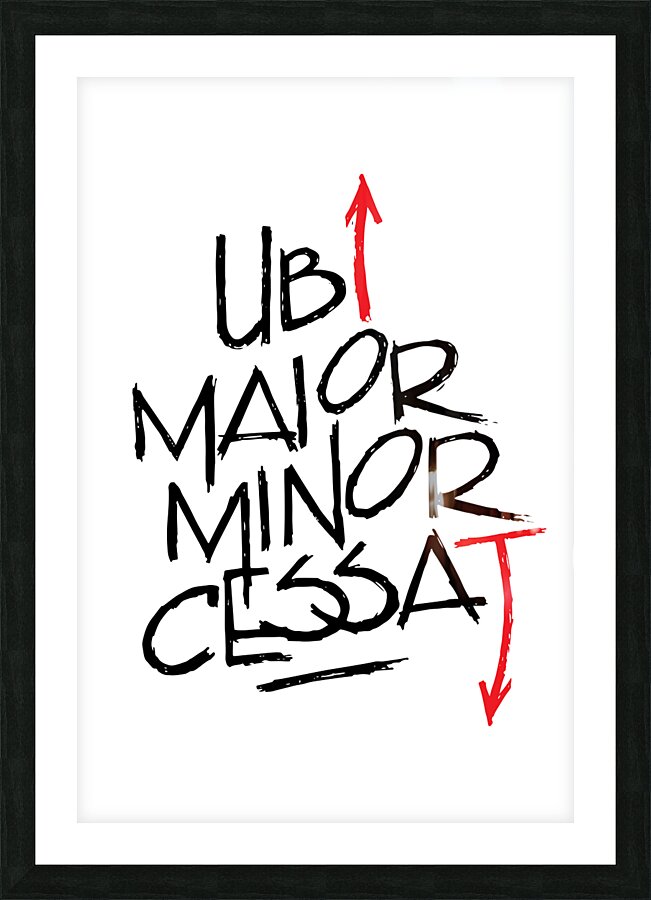 Ubi Maior Picture Frame print