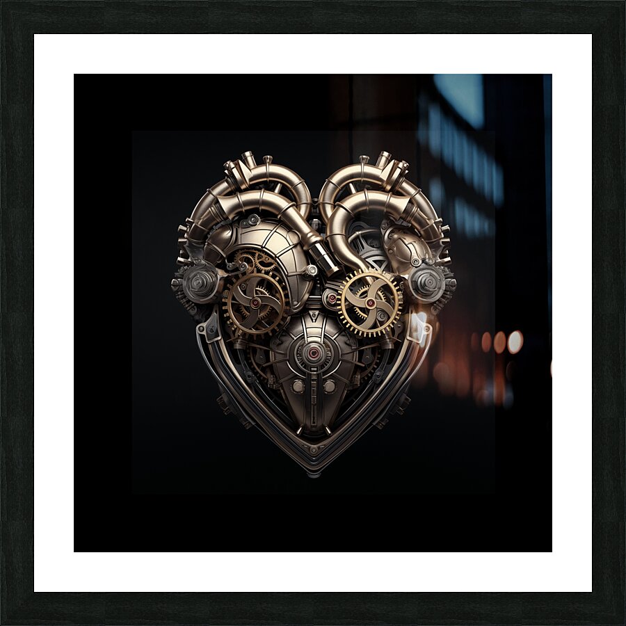 Mech Heart Picture Frame print