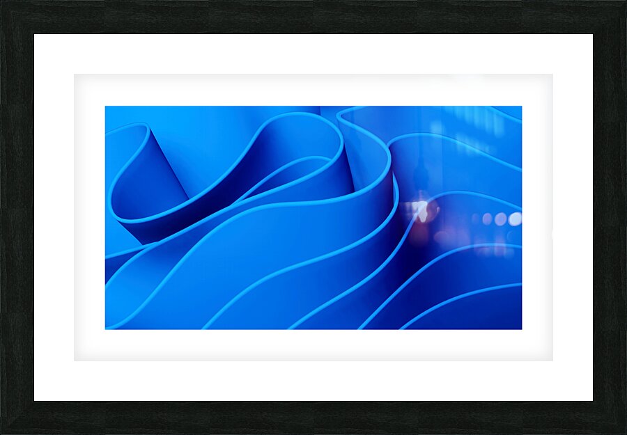 Abstract blue background Picture Frame print