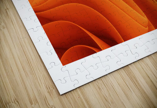 Abstract orange background iRT puzzle