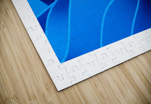 Abstract blue background iRT puzzle