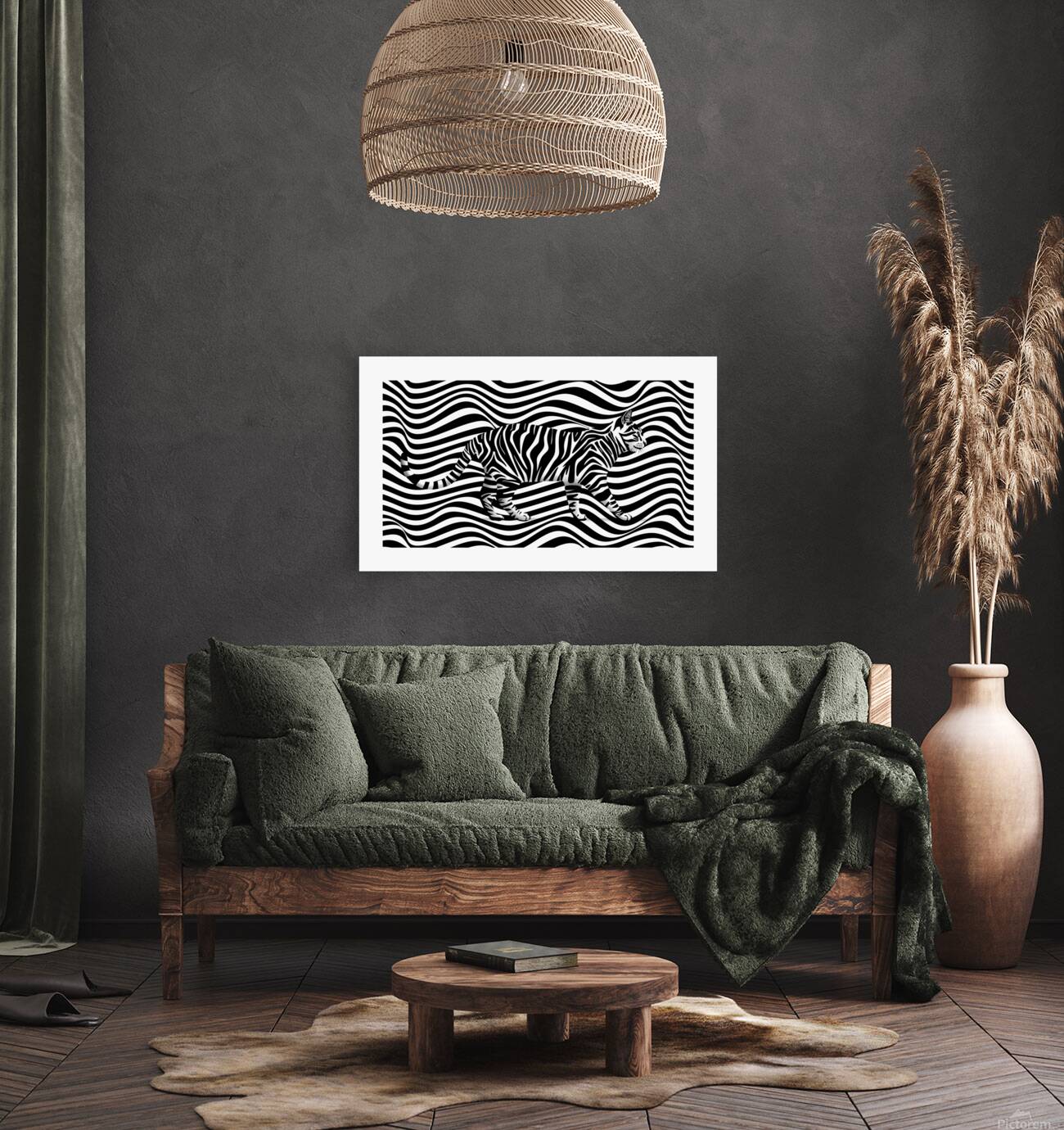 Cat in stripes Reproduction