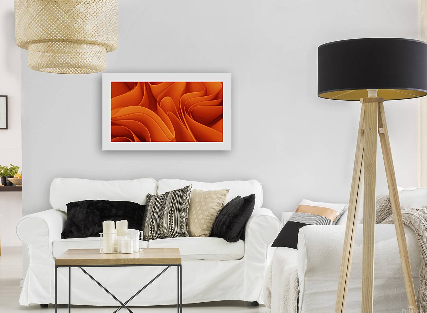 Abstract orange background Reproduction