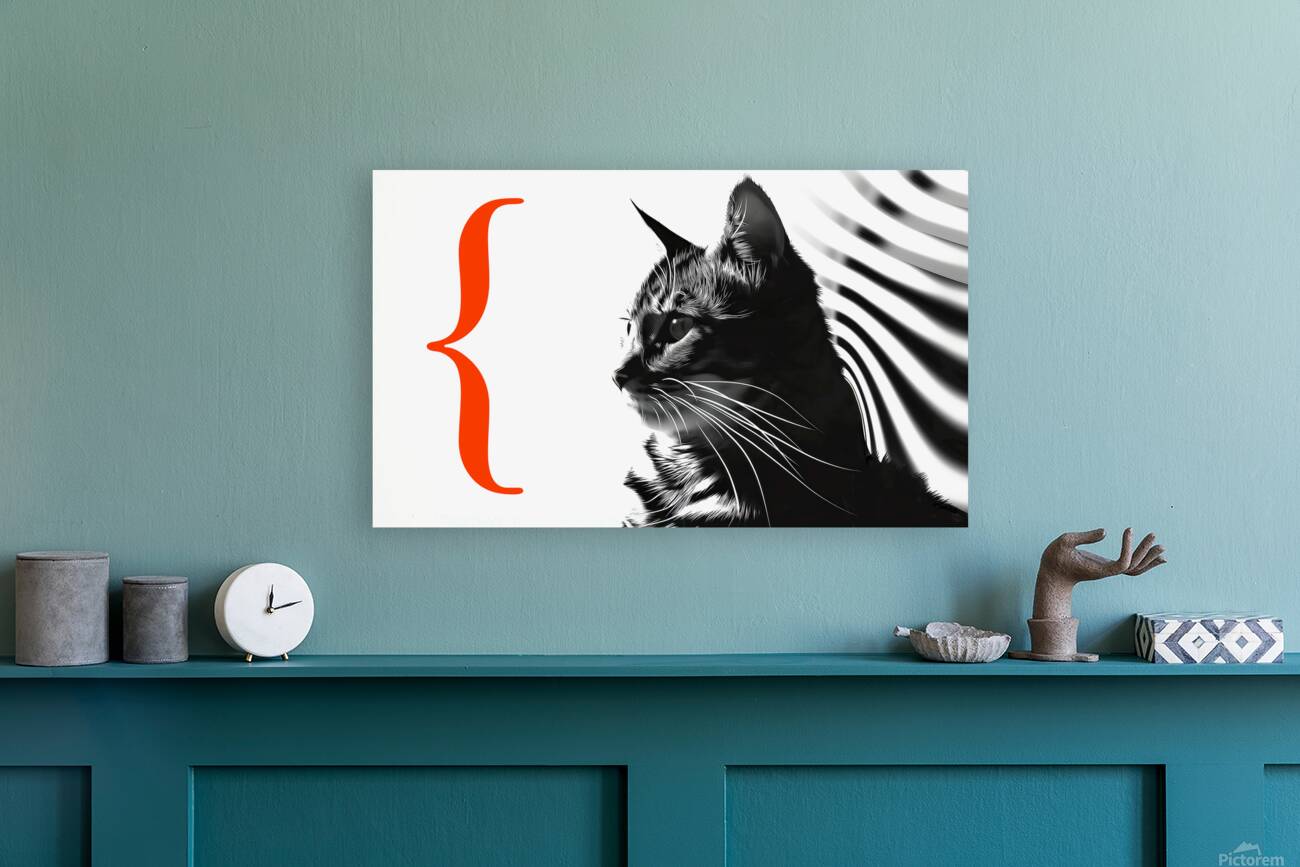 Cat in stripes Reproduction
