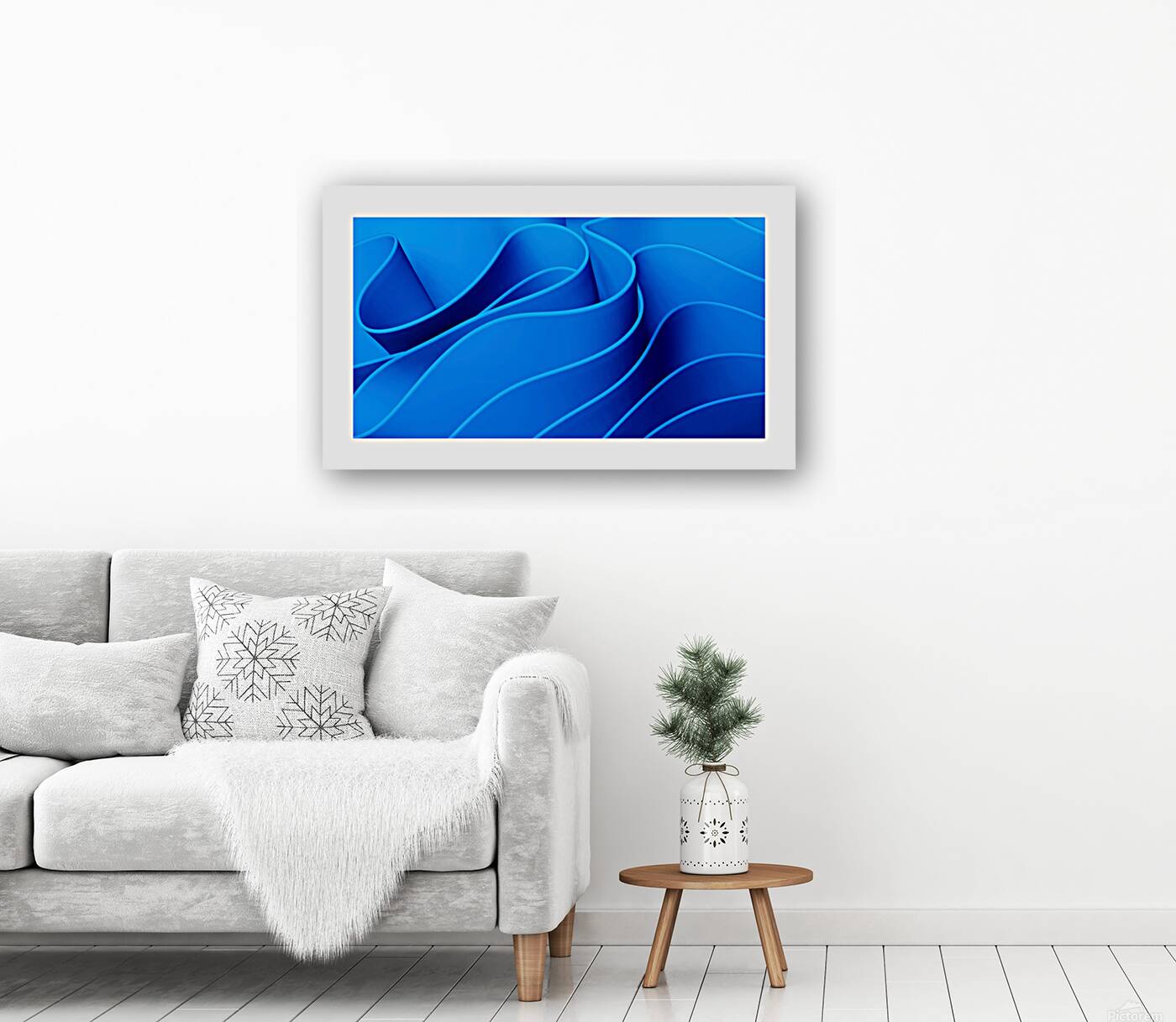 Abstract blue background Reproduction