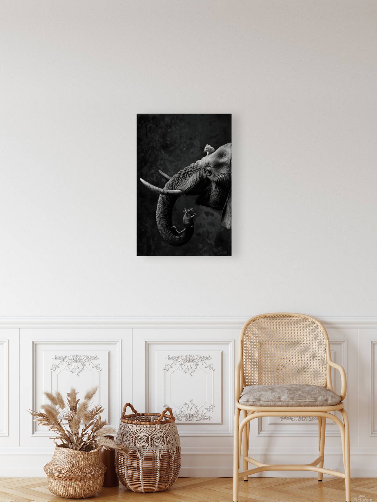Elephant with two mice Reproduction