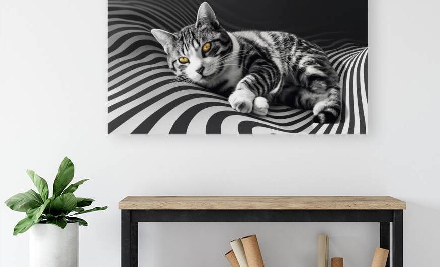 Cat in stripes by iRT