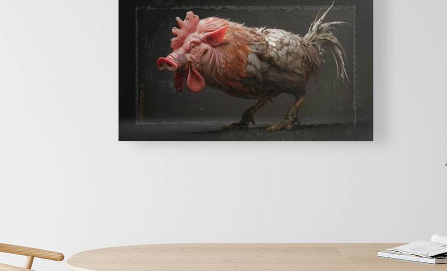 Chimera animal half-pig half-rooster by iRT