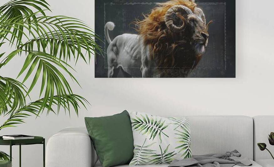 Chimera animal half-lion half-ram by iRT