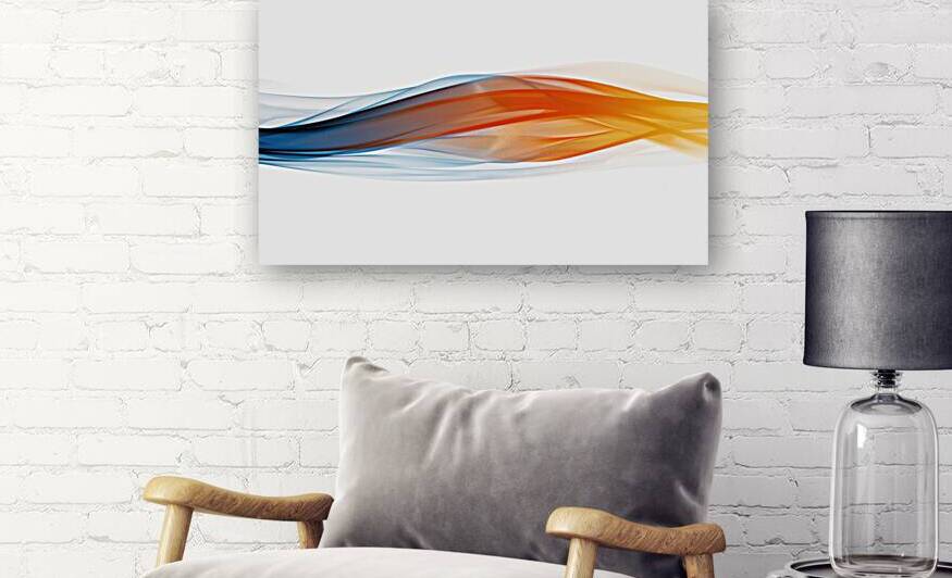 Coloured waves on a white background by iRT