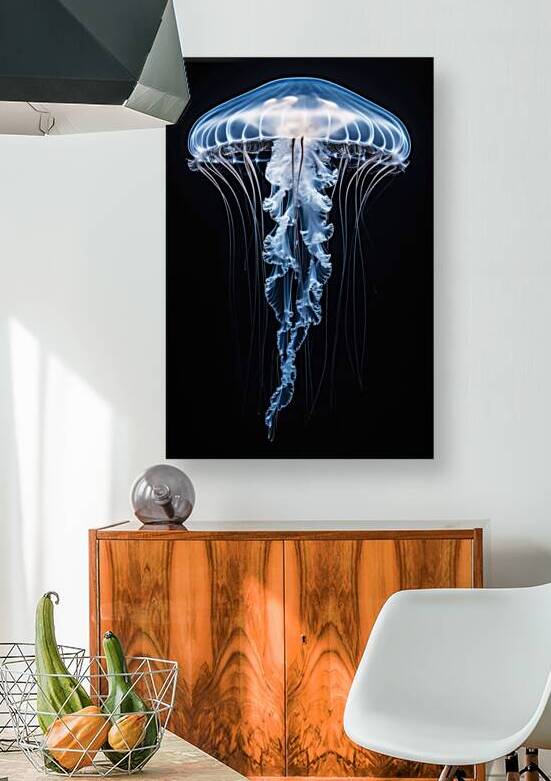 Jellyfish on black background by iRT