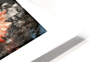 B&W flowers composition. HD Metal print