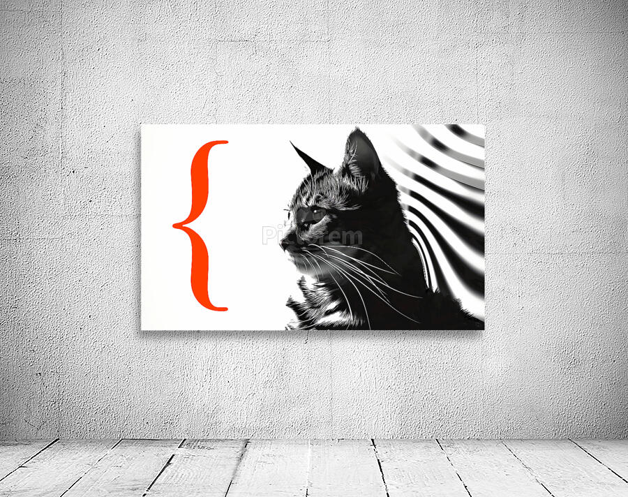 Cat in stripes Wall Preview
