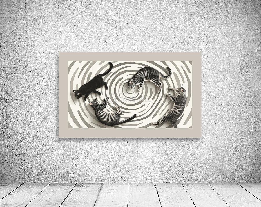 Cat in stripes Wall Preview