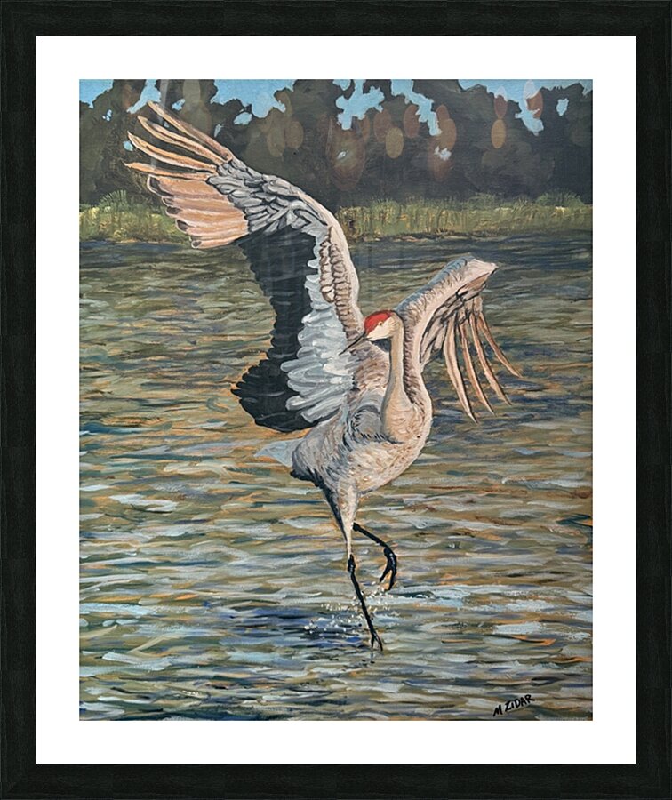 Sand Hill Crane Grace Picture Frame print