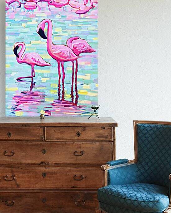 Flamboyance of Flamingos by Matt Zidar