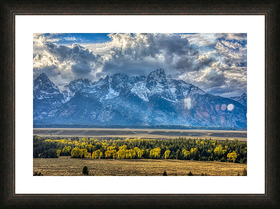Snake River below Teton Range Picture Frame print