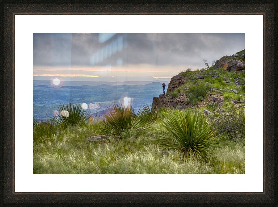 Man on the Edge Picture Frame print