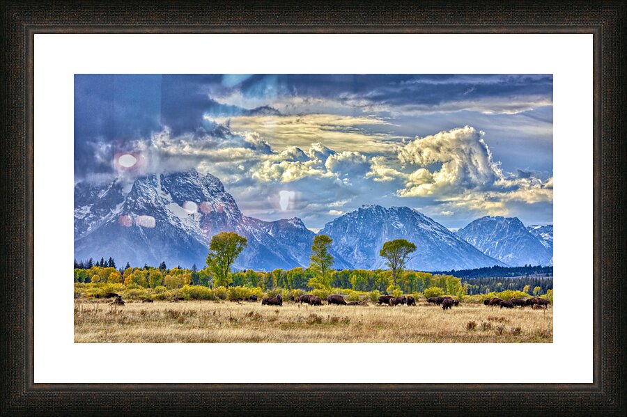 Three Sentinels Picture Frame print