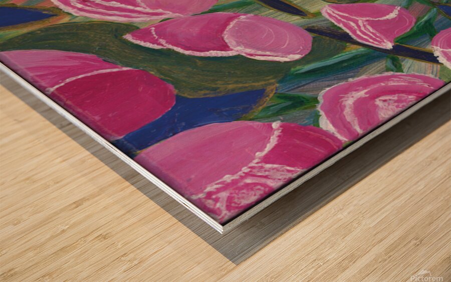 Lush Pinks Wood print