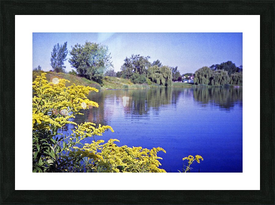 Cobalt Lagoon Picture Frame print