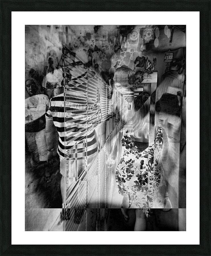 Neuromorphic Corridor Picture Frame print