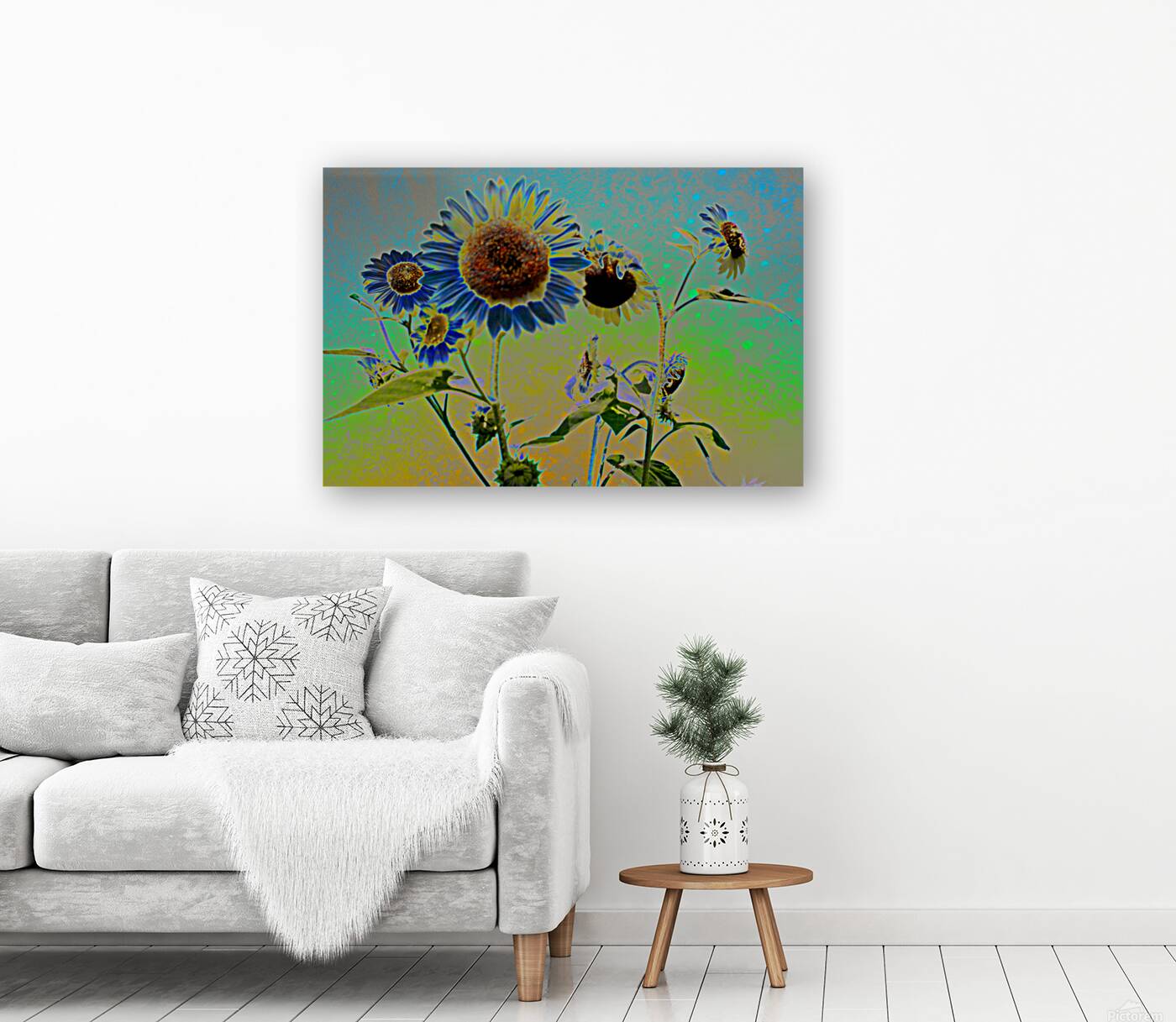 Electric Sunflowers Reproduction