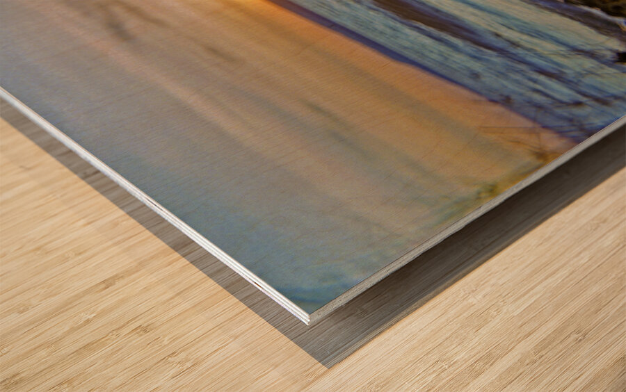 Sunset In Myopia Wood print