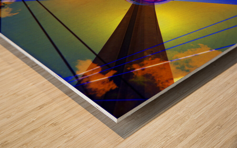 New Age Templar Wood print