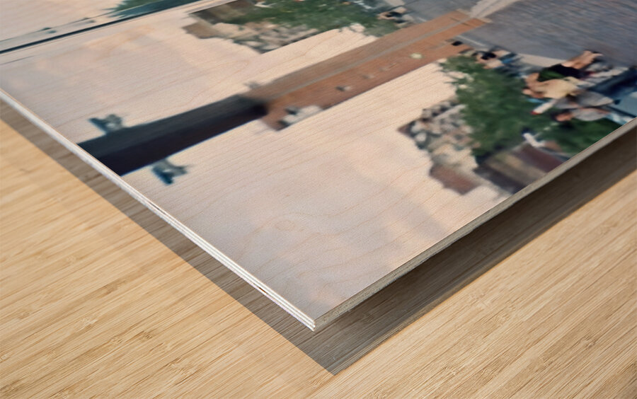 Parallax Wood print