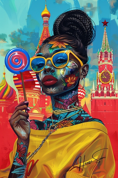 Red Square Radiance Digital Download