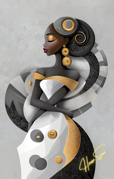 Wrapped in Royal Geometry Digital Download