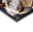 The Gilded Whiskers of Mademoi Acrylic print