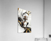 Golden Silence in Vogue Acrylic Print