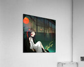 Red Moon Reverie Acrylic Print