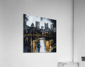 Steel and Soul: The Golden Spine of Pittsburgh Acrylic Print