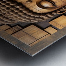 Serenity in Blocks Metal print