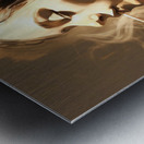 Contemplative Smoke Metal print