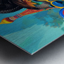 Red Square Radiance Metal print