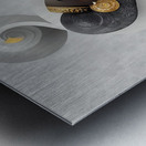 Her Spirit Swirls in Silence Metal print