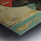 She Walked in Echoes Metal print