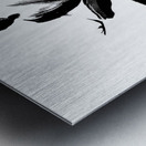 Meditation in Stroke Metal print