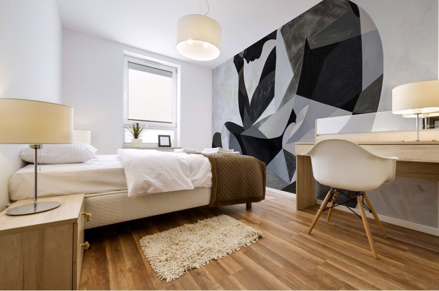 Contemplations in Monochrome Mural print