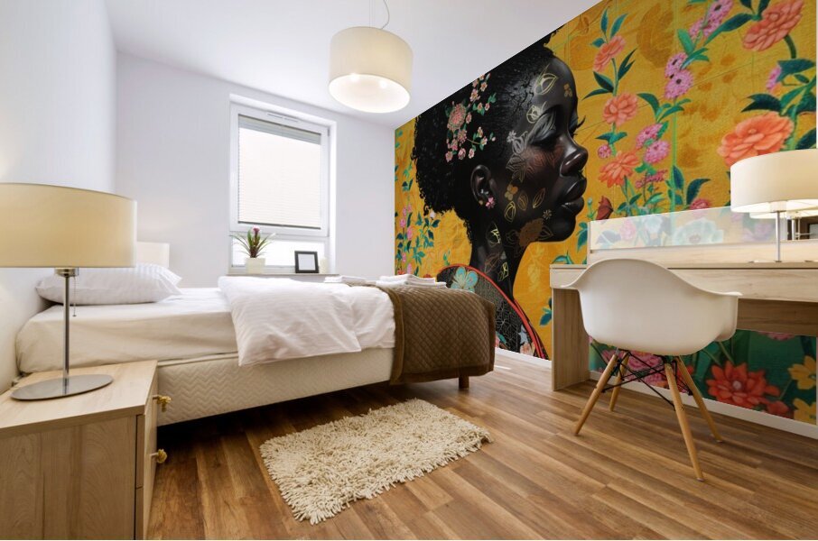 Floral Serenity Mural print